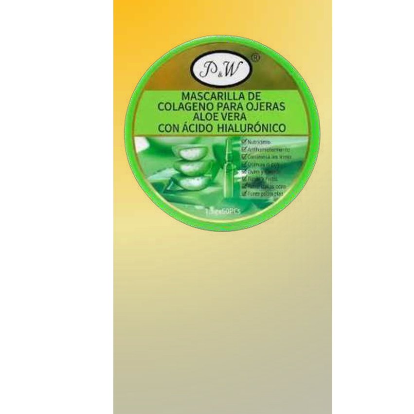 Mascarilla colageno de para ojeras de aloe vera pw