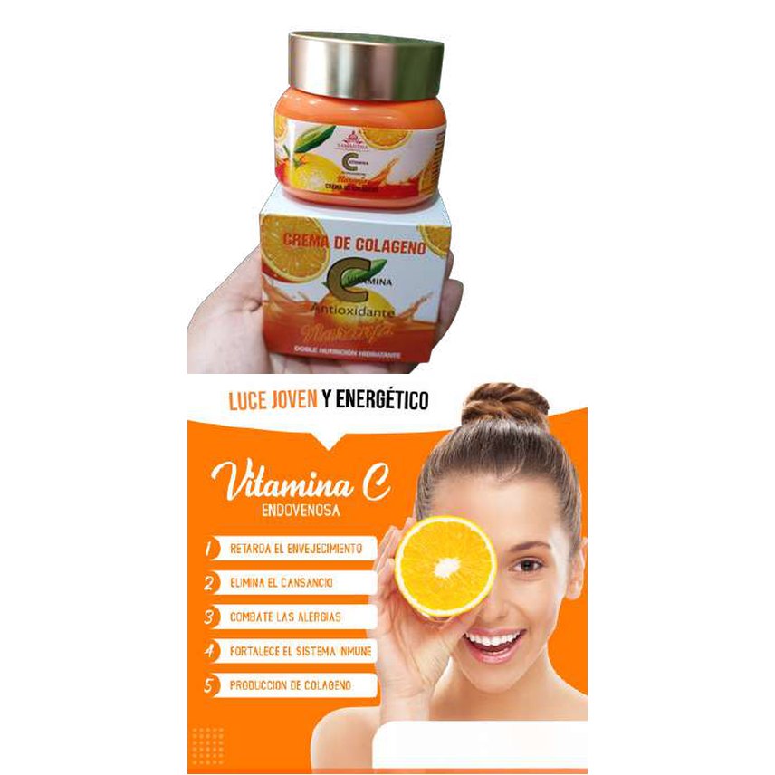 Crema de colágeno y vitamina c