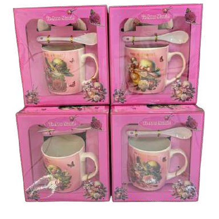 Taza rosada para dia de la madre