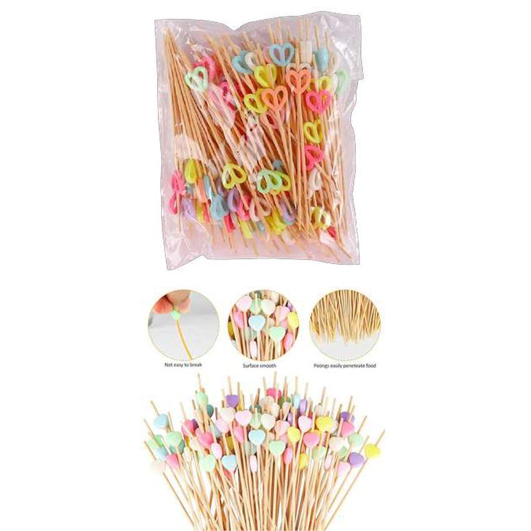 Palitos para aperitivos de corazon