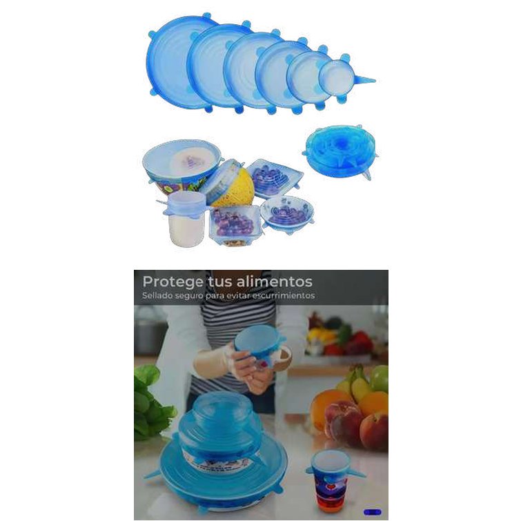 Set de tapa de silicona