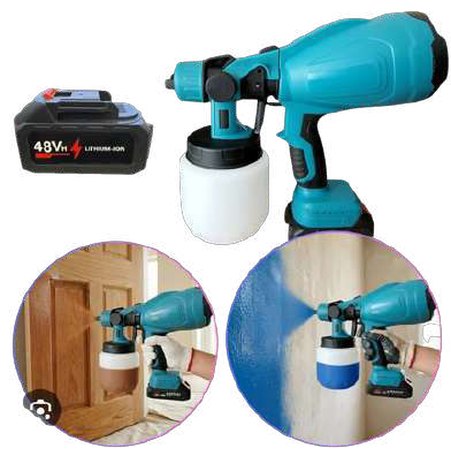 Spray gum recargable con 2 baterias de 120wats