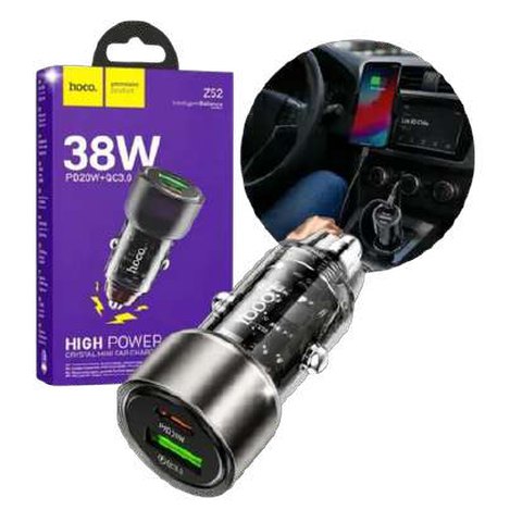 Cigarrera hocco de 38w entrada usb-c y usb z52