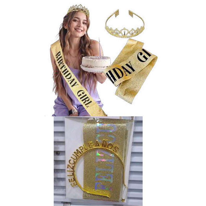 Vincha feliz cumpleaños