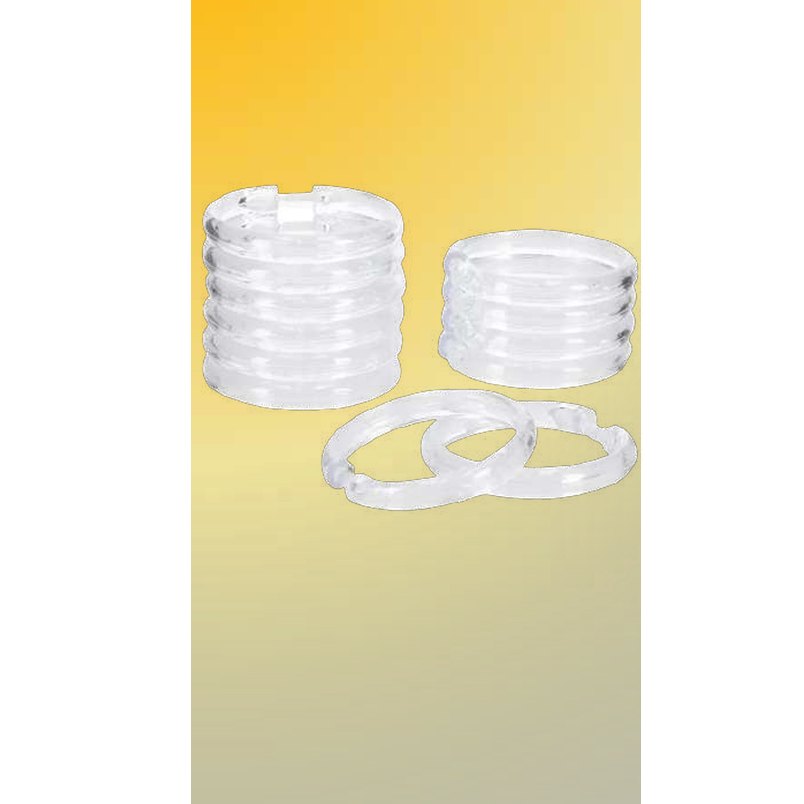 Anillos de plástico para cortina de ducha