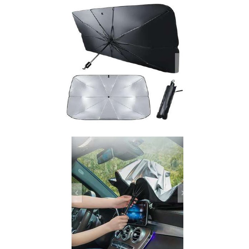 Tapa sol tipo sombrilla para auto