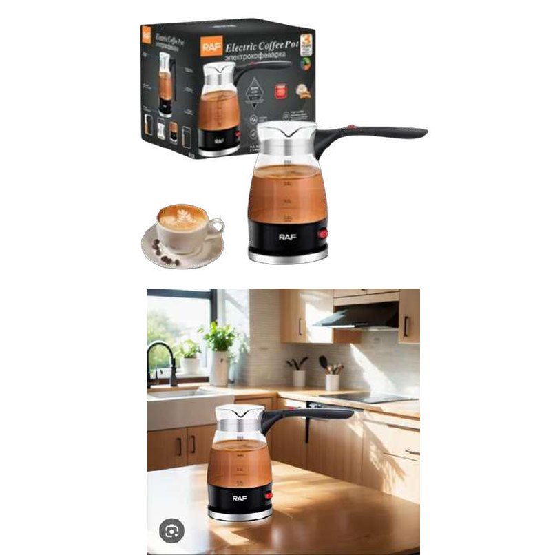 Cafetera turca elecrica de vidrio