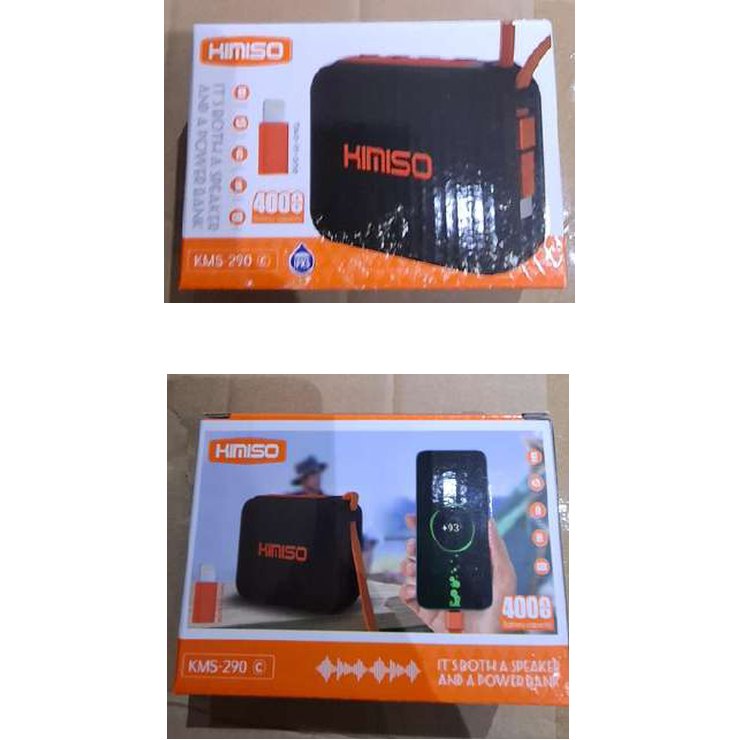 Parlante portatil power bank kimiso