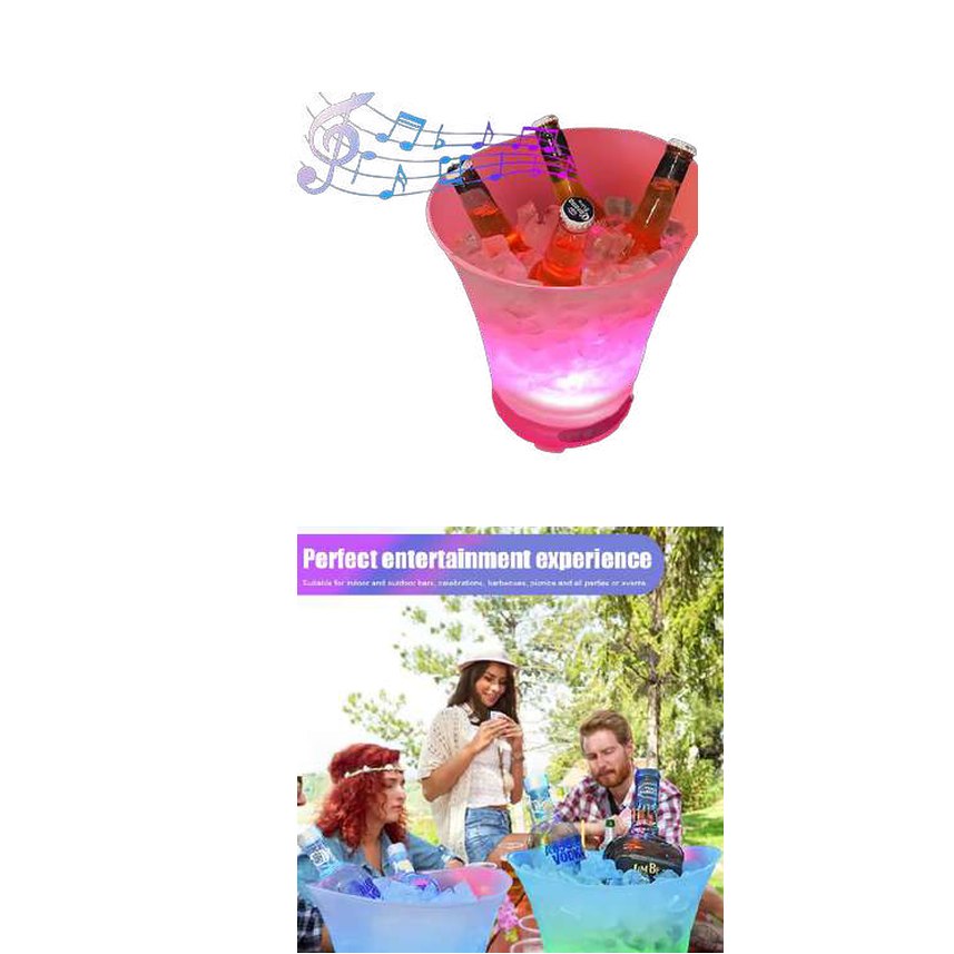 Vaso parlante con bluetooth y luces led