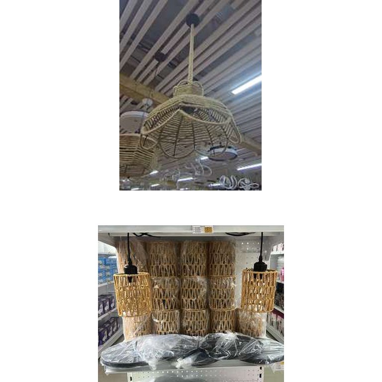 Lampara colgante artesanal diseño flor
